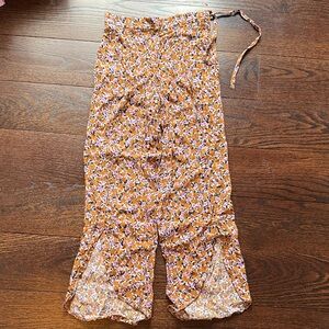 Zara Kids Floral Orange Pants